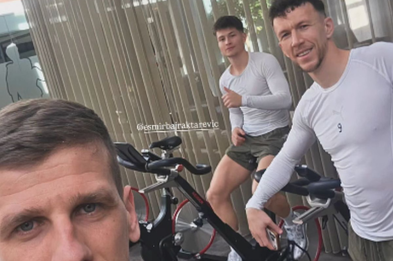 Bajraktarević trains with one of the most prepared players of today, sharpening his form for the World Cup with Perišić.