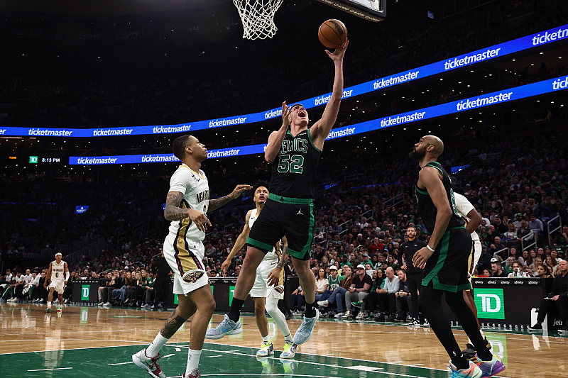 Garza brilliantly utilized his minutes, Boston tied the NBA record for the number of three-pointers made.