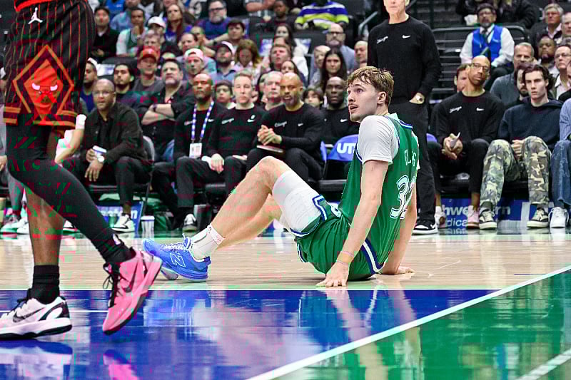 Dallas Mavericks' young star Cooper Flagg ended the season with a wrist injury.