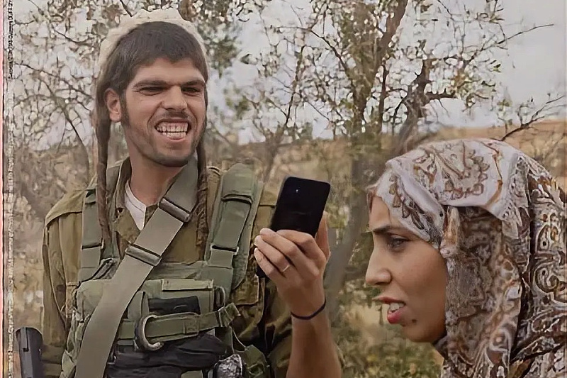 Israeli ambassador furious as Italian newspaper publishes photo of soldier filming Palestinian woman in distress