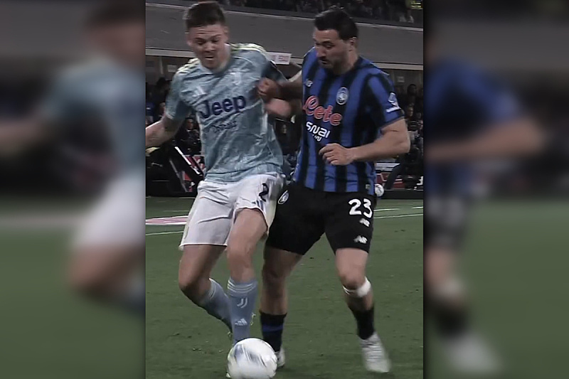 Kolašinac ended up on the grass after a duel with a Juventus footballer, does Italy have a "new" tank?