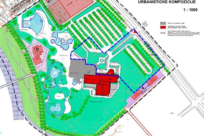Terme Ilidža is getting a new block: A new hotel and additional facilities in the northern part of the complex.