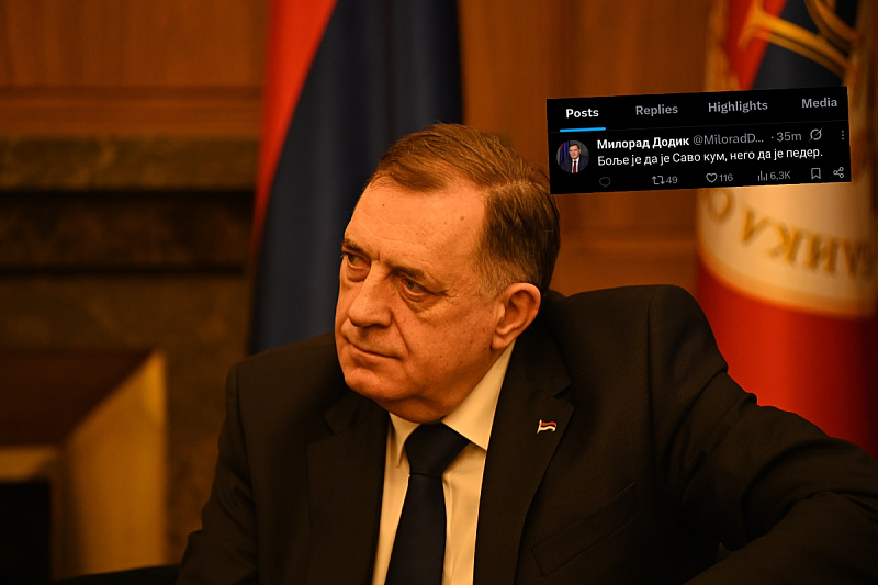 Brutal Dodik's message during the duel between Minić and Stanivuković: Better for Savo to be a godfather than to be a f*ggot.