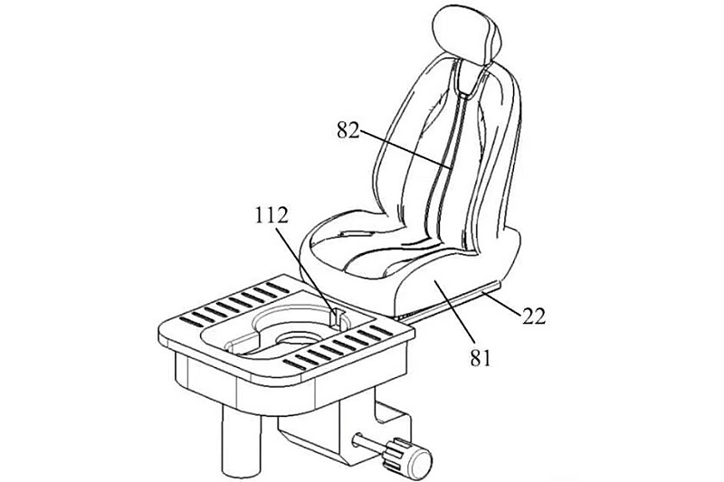Seres patents electric vehicle toilet Aito
