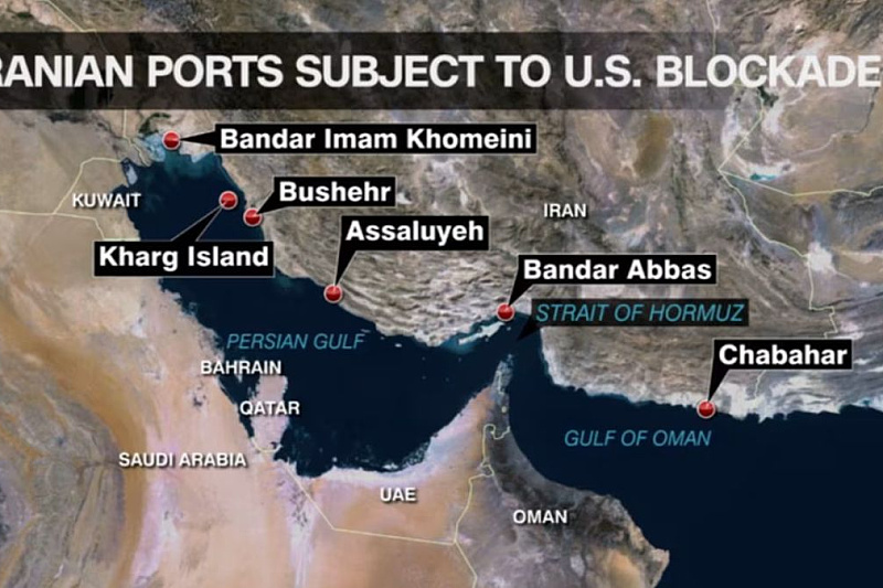 Does Iran have other options for oil and gas trade if the Americans block its ports?