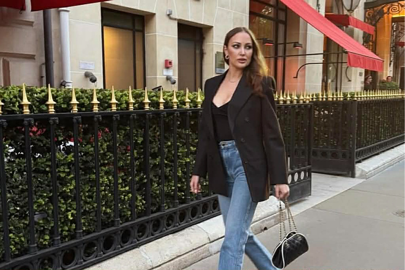 Aleksandra Prijović in Paris wearing an outfit combination worth nearly 9,000 euros: She also wore heels that are the season's hit.