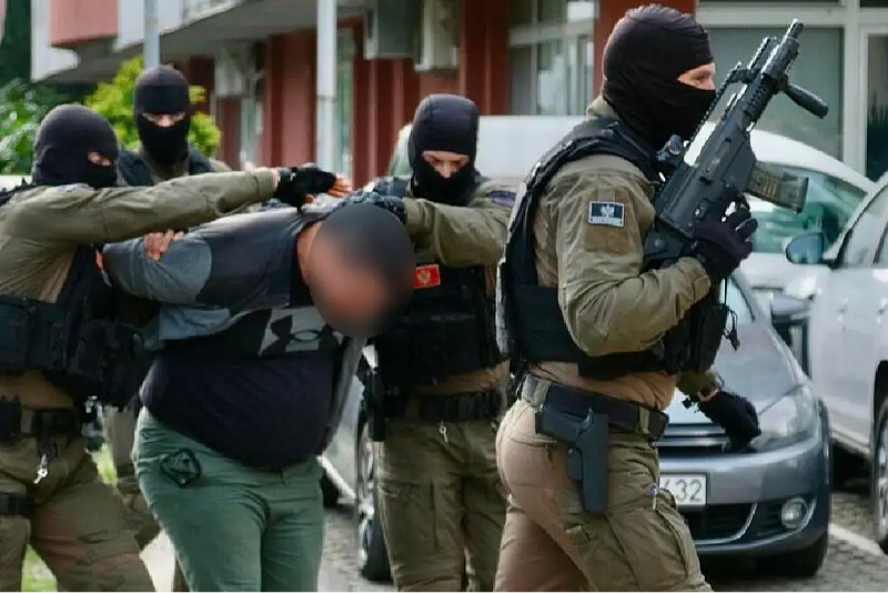 Major operation in Podgorica, Europol also participated: Footage of the arrest of a leading member of the Balkan Cartel released.