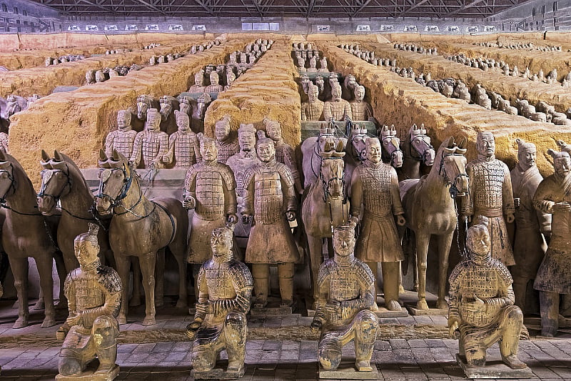 Terracotta army built by women and children