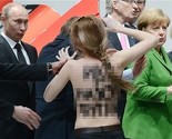 Članice grupe Femen skinule se pred Vladimirom Putinom i Angelom Merkel