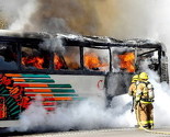 Zapalio se autobus Werderovih navijača