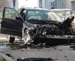 Mostar: Eksplodirao BMW 5 u pokretu, povrijeđena trudnica
