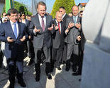 Davutoglu i Izetbegović obišli mezarje Kovači
