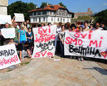 Beograđani podržali Sarajevo i poručili: Svi smo mi Belmina