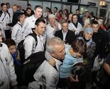 Deseci navijača dočekali zlatne momke BiH na Sarajevskom aerodromu