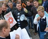 Radnici ZOI'84 ponovo ispred zgrade Vlade KS-a