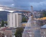 Sarajevo: Gorio kran na gradilištu na Čobaniji