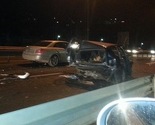 Tri osobe lakše povrijeđene u teškom sudaru Mercedesa i Golfa u Blažuju