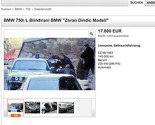 Njemačka: Prodaje blindiranog BMW-a "model Zoran Đinđić"