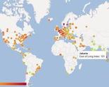 Korisna mapa: Cijene života u 191 gradu svijeta