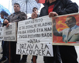 Obespravljeni radnici nekadašnjih privrednih giganata na protestima