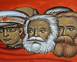 Tito, Marx i Engels u vatri pakla na fresci u crkvi u Podgorici