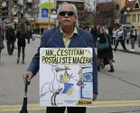 Karikaturista na protestima: Evropska unija je maćeha Bosni i Hercegovini