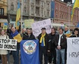 Hrvatska: Ukrajinci protestovali pred Ambasadom Rusije u Zagrebu