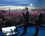Erdogan na milionskom mitingu pozdravio bratsko Sarajevo, Beograd i Mostar