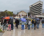Mostar: Naguravanja između demonstranata i policije, priveden vođa protesta