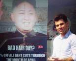 Britanski frizer nudio popust na posteru Kima Jong-una