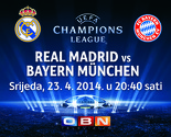 Susret Real-Bayern večeras na OBN-u