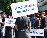 Prvomajski protesti u Tuzli: 1.500 radnika na ulici traži svoja prava