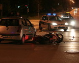 Udes na Dobrinji, motociklista povrijeđen