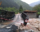 Poplavljeni dijelovi Olova, vodena bujica urušila most na putu Olovo-Zavidovići