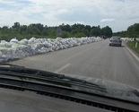 Grad Orašje opasan vrećama sa pijeskom, visina vode u Kopanicama i 7 metara