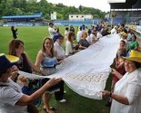 Na stadionu Grbavica predstavljen najveći stolnjak u BiH