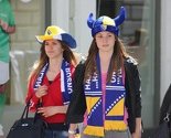 Sarajevo je obojeno u plavu i žutu boju, sve spremno za gledanje utakmice