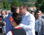 Otvoren Andrićgrad u Višegradu: Zvanice poslužene pogačom i rakijom
