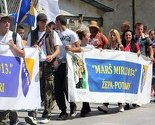 Sutra ispraćaj kolone učesnika Marša mira "Sarajevo - Nezuk - Srebrenica"