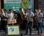 Baščaršijske noći: Gradska limena muzika Stolac defilira kroz Sarajevo