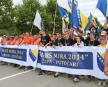 Predvođeni preživjelima učesnici Marša mira stigli u Potočare