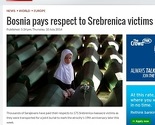 Svjetski mediji: Srebrenica je sramni ožiljak na savjesti svijeta