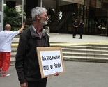 Nezaposleni ispred zgrade Parlamenta FBiH poručili vlastima: "Da vas nema, bili bi Švica"
