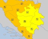 Narandžasti meteoalarm za ponedjeljak: Očekuju se obilne padavine i jak vjetar