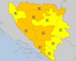 Narandžasto upozorenje za veći dio BiH: Obilne padavine s jakom grmljavinom