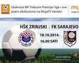Direktan prijenos utakmice Zrinjski - Sarajevo na Mojoj TV