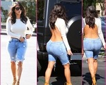 Hrabra Kim Kardashian: Texas bermude, štikle i gola leđa