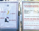 Rusi protestuju zbog misterioznih bilborda u Podgorici