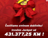 SuperLOTO: Izvučen Jackpot u vrijednosti od 431.377,25 KM