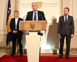 Izetbegović, Čović i Komšić danas o Vladi FBiH